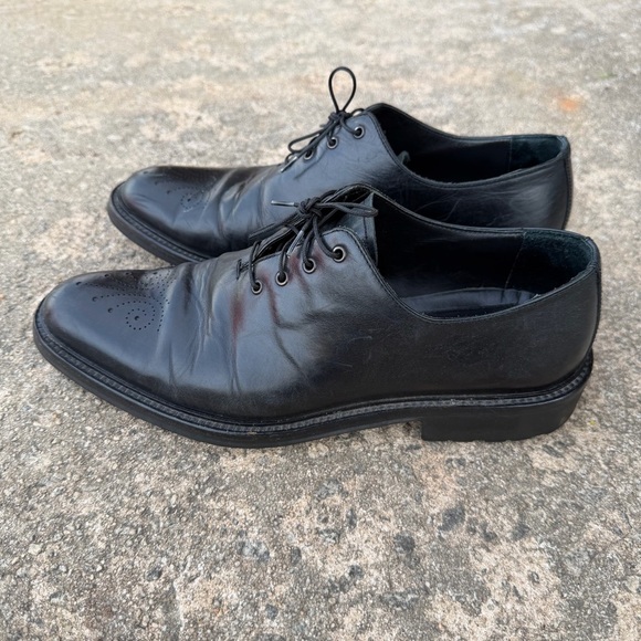 Rare Johnston & Murphy Black Leather Lace Dress Shoes Men’s Size 9 main image 13